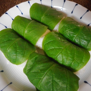 タケノコの柿の葉寿司